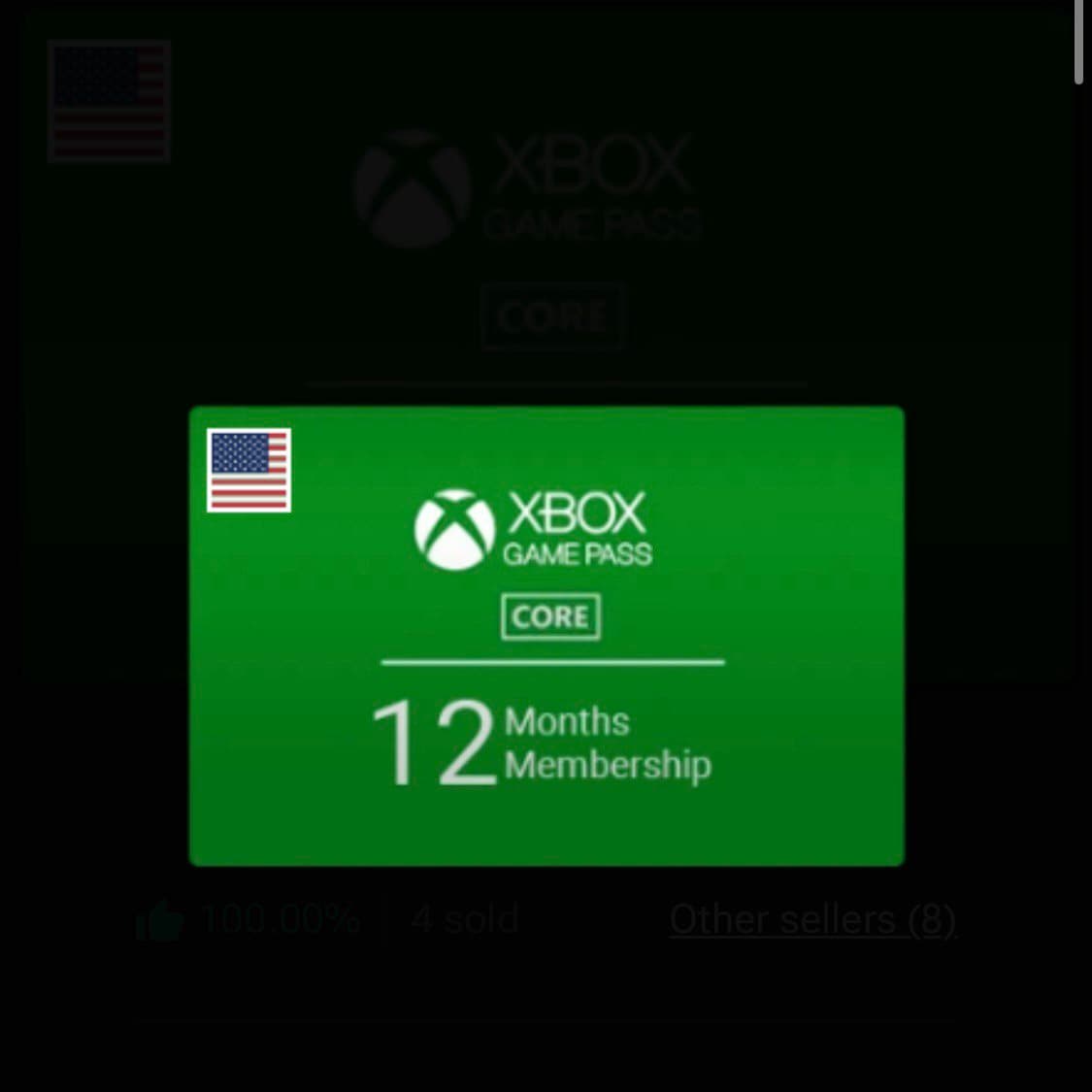 Xbox Game Pass Core 12 Months Membership (US)