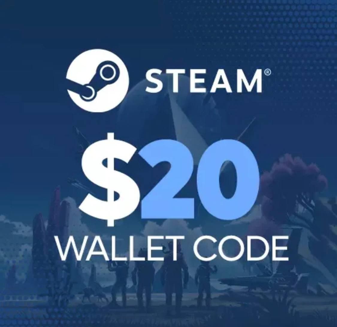 Steam Wallet Code USD 20 (US)